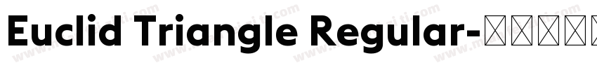 Euclid Triangle Regular字体转换